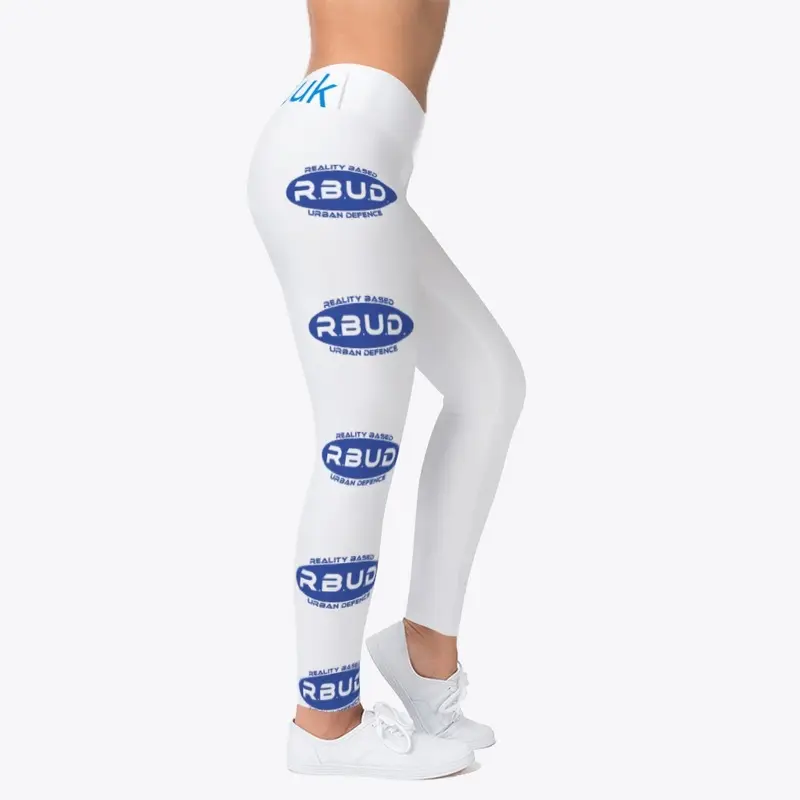 RBUD Leg Banner Leggings White